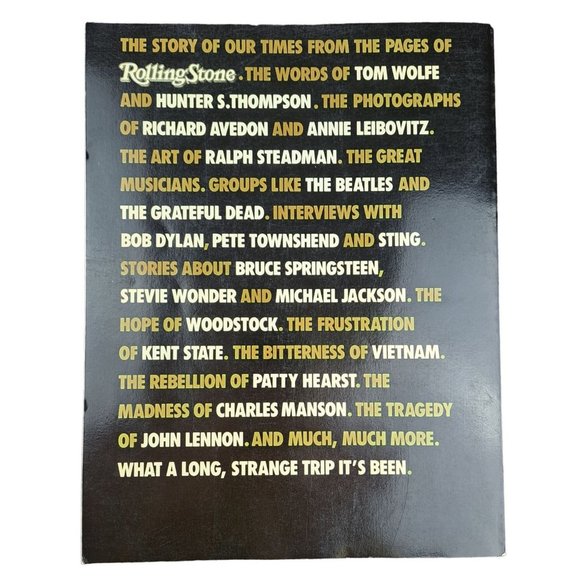 20 Years Rolling Stone Long Strange Trip It's Been Vintage Book Softcover 1987 - Picture 13 of 14